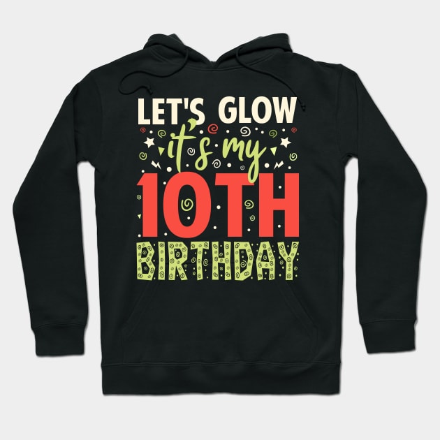 10 year old birthday Gift Hoodie by Tesszero